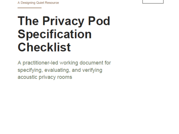 The Privacy Pod Specification Checklist
